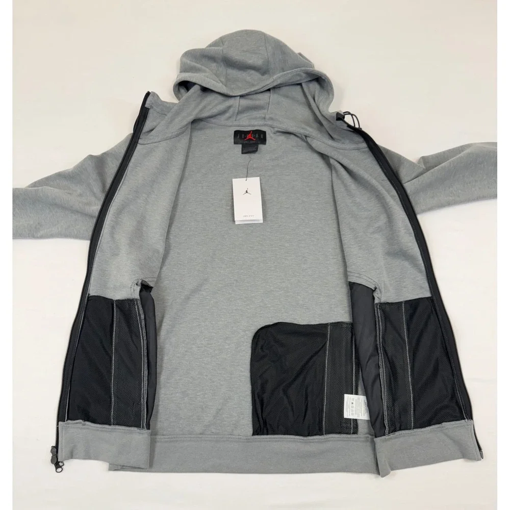 Jordan UCLA Basketball Full Zip Hoodie Men's S‎ Grey Dri-Fit Athletic Jacket NWT